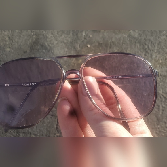 Vintage Archer GF by Windsor Aviator Sunglasses. Made in France - Picture 12 of 15